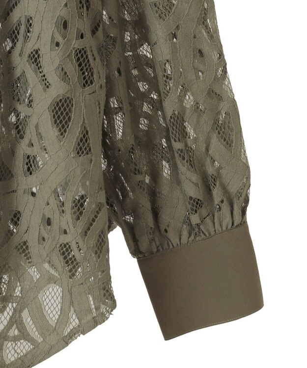 Green Parks ・ＥＬＥＮＣＡＲＥ　ＤＵＥ　総レースブラウス Sax