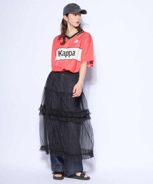 OP／FILA 【Kappa】襟付きゲームシャツ Tシャツ オレンジ