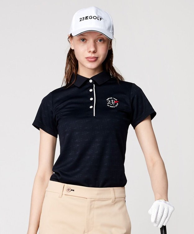 WOMEN】フラッグロゴジャガード ポロシャツ / 23区GOLF | ファッション