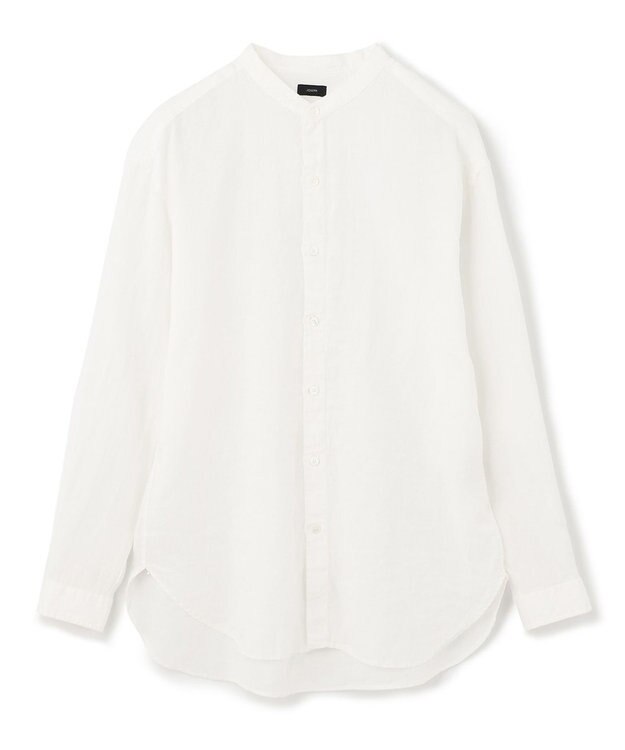 JOSEPH HOMME FRENCH LINEN OX BAND COLLAR SHIRT ホワイト系