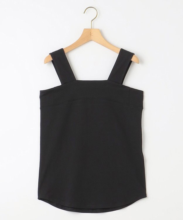 組曲 ストレッチ スクエアタンク ブラック系