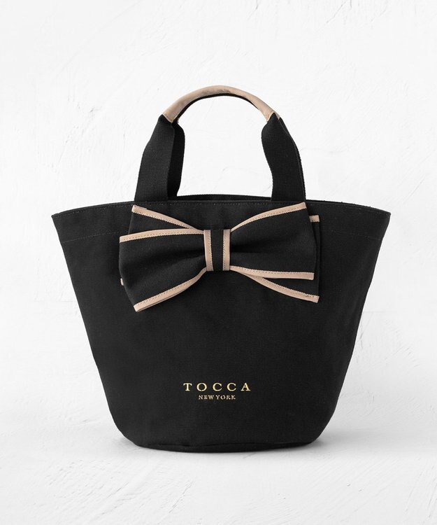 TOCCA RIBBON KNOT CANVASTOTE キャンバストート ブラック系