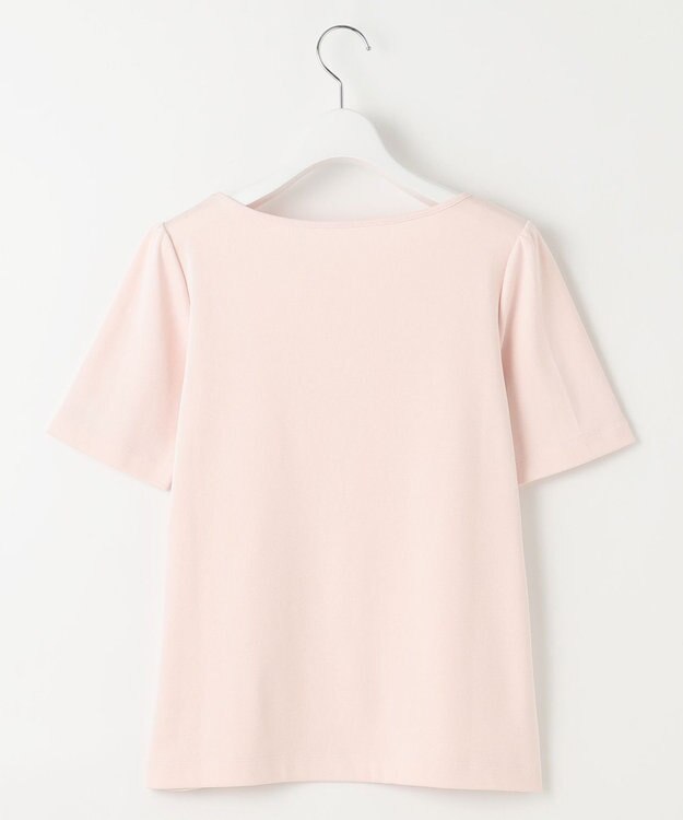 Feroux 【洗える】ワンポイント刺繍Tシャツ ピンク系