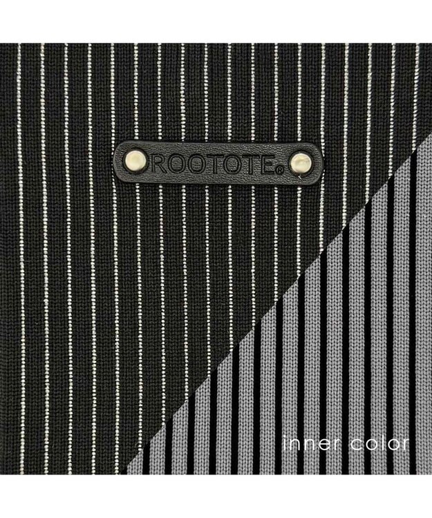 ROOTOTE 1061【ラメ糸ミックス-A4収納】LT.ラウンド.グリンプス.ニット-A 01：ブラック