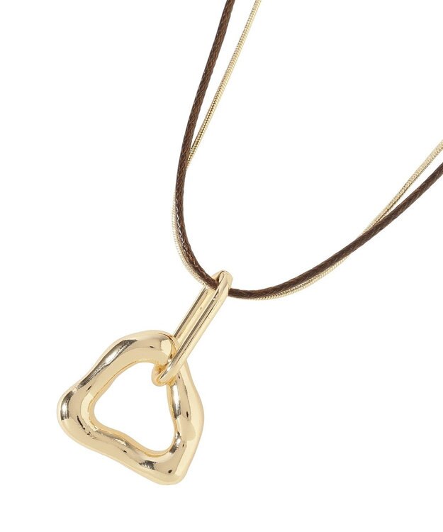 YECCA VECCA コードチェーンワントップネックレス Gold
