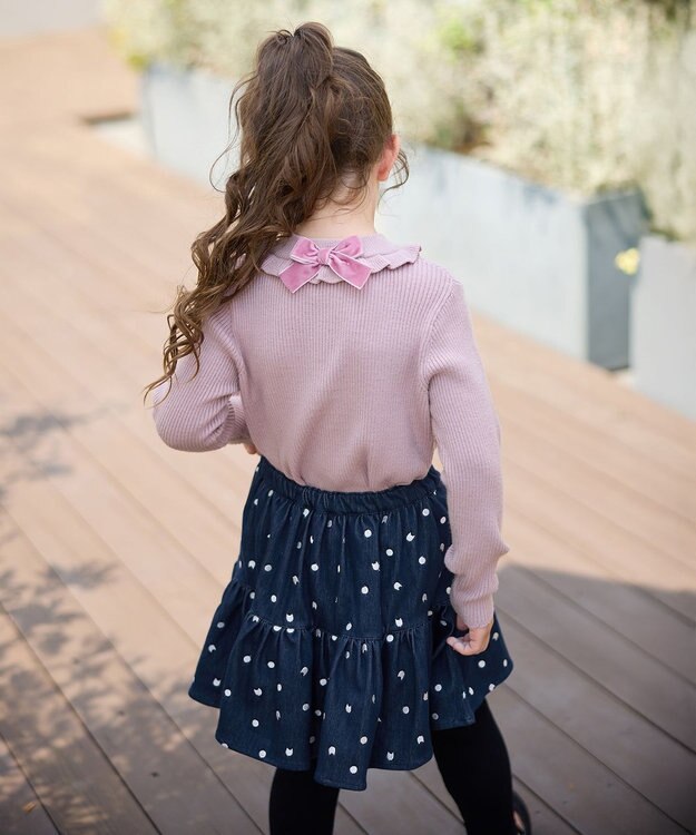 ANY KIDS しあわせタッチニット ピンク