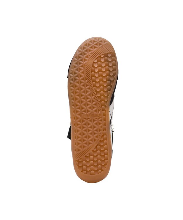 STEVE MADDEN BASSETT チャーム付きローカットスニーカー ブラックホワイト
