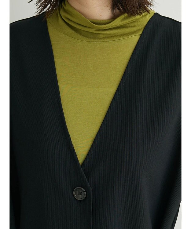 Green Parks ジレにもなる３ＷＡＹジャンパースカート Black