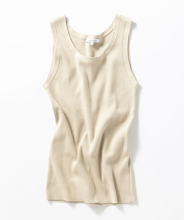 23区 S 【新色追加/Oggi6月号掲載】コットンリブ タンクトップ ベージュ系