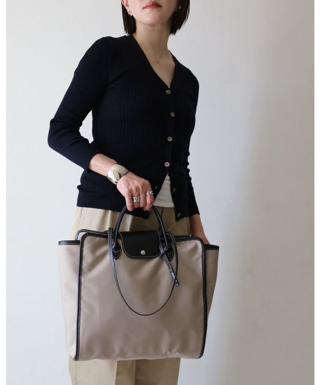 MORROW by thank 新色追加！【A4サイズ収納可/軽量】NYC BAG 2way バッグ ベージュXブラック