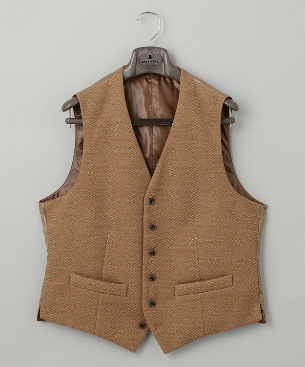 GOTAIRIKU 【ビジネス用インナーダウン】ブリスターバーズアイ インナーダウンベスト ベージュ系8