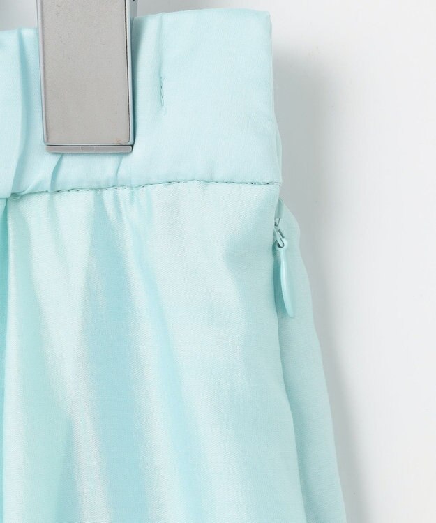 自由区 【洗える】エアリータック スカート サックス