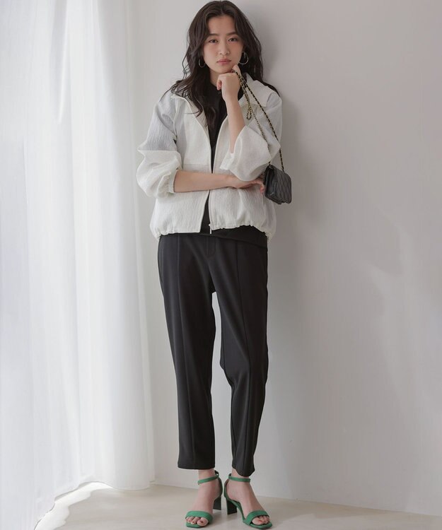 組曲 L シアージャカード ブルゾン ホワイト系