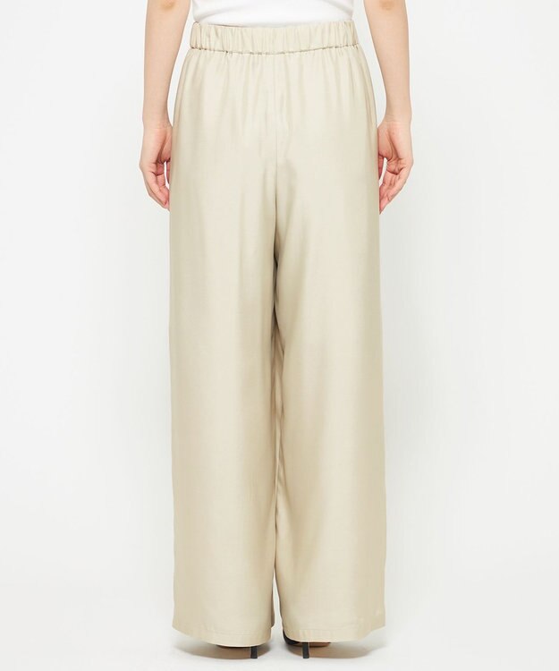 uncrave 【新色追加！】フィブリルシャンブレー ワイドパンツ ライトベージュ