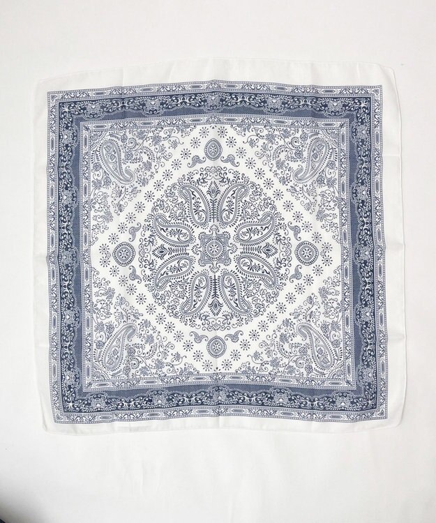 WEGO パターンバンダナ ホワイト