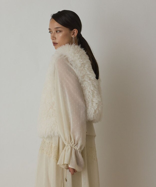 GRACE CONTINENTAL ショ－トファ－ジレ キナリ