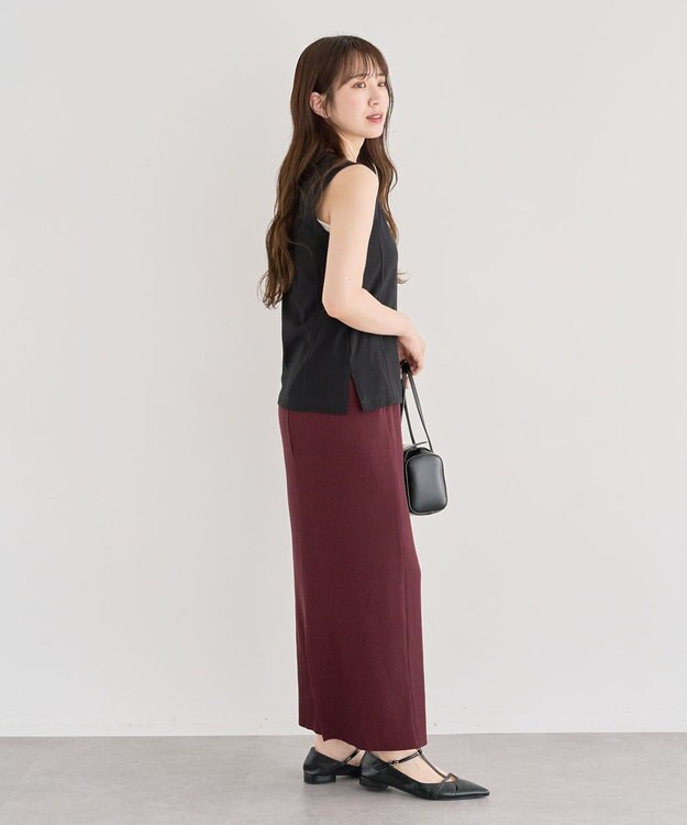 Green Parks ・ＤＯＵＢＬＥ　ＦＬＡＧＳ　ピグメント切替ノースリ Black