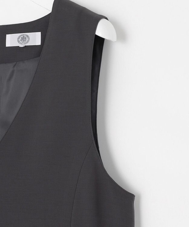 J.PRESS LADIES L 【洗える】RELAXIONツイル ジャンパースカート スレート系