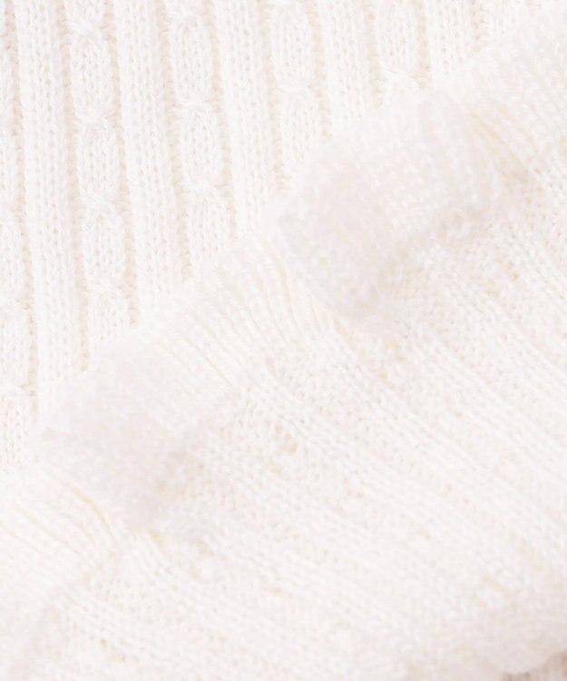 組曲 KIDS 【80-100cm】リブ ニット オフホワイト系