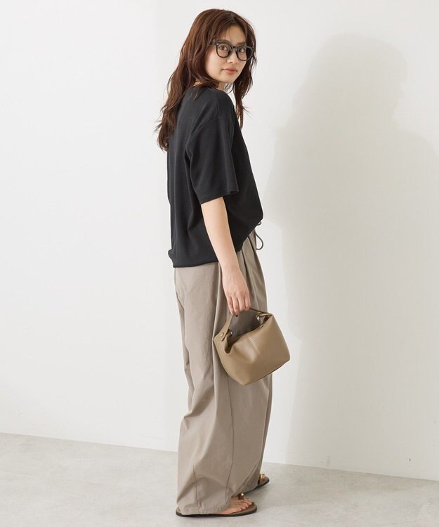 AMERICAN HOLIC 【接触冷感】スムースルーズクルーネックＴシャツ Black