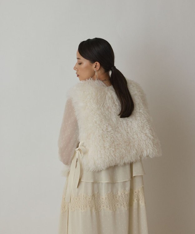 GRACE CONTINENTAL ショ－トファ－ジレ キナリ