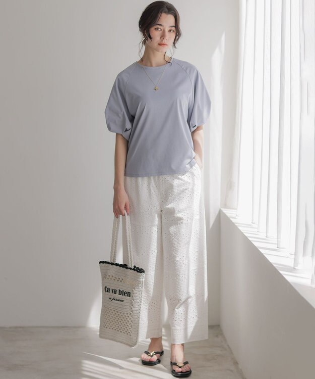 組曲 L エンブロイダリーレース パンツ ホワイト系