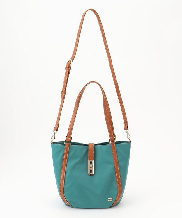 LA BAGAGERIE ひねり金具付きエレガンストート　Sサイズ グリーン