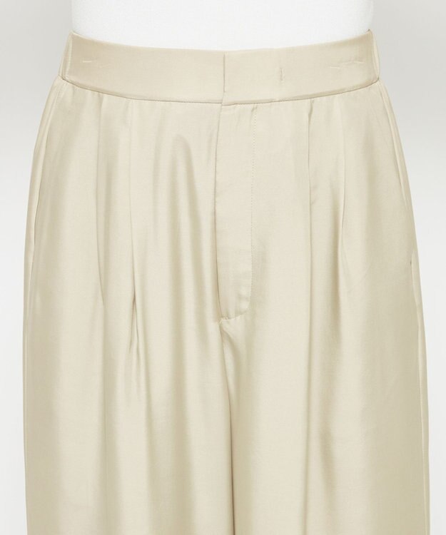 uncrave 【新色追加！】フィブリルシャンブレー ワイドパンツ ライトベージュ