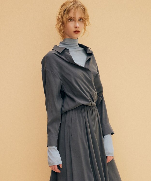 組曲 L ハイツイストシアー インナータートル ブルー系