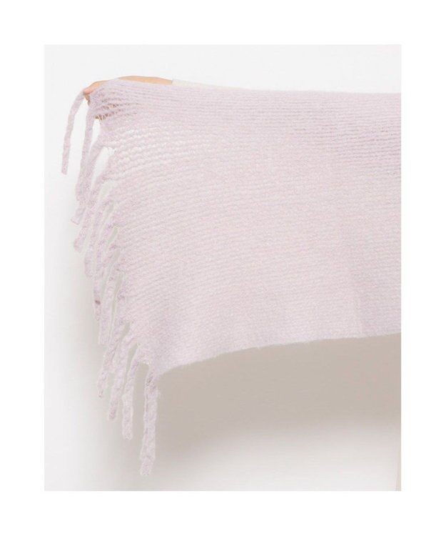 UNBILLION カシュネ cache nez / リサイクルポリラッセルニットストール パープル