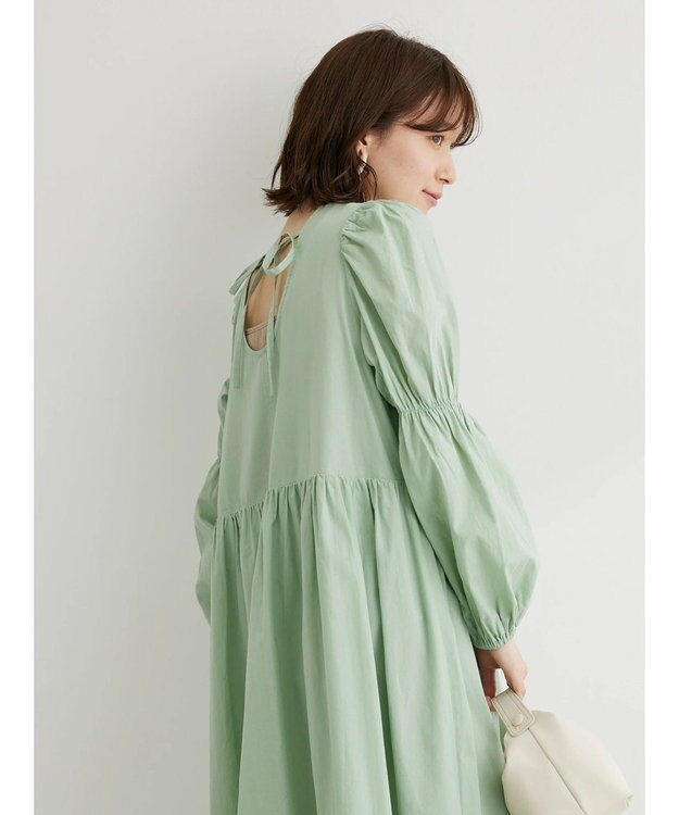 Green Parks ・Ｐｅｔｉｔ　Ｆｌｅｕｒウ゛ィラーゴスリーブワンピース Mint Green