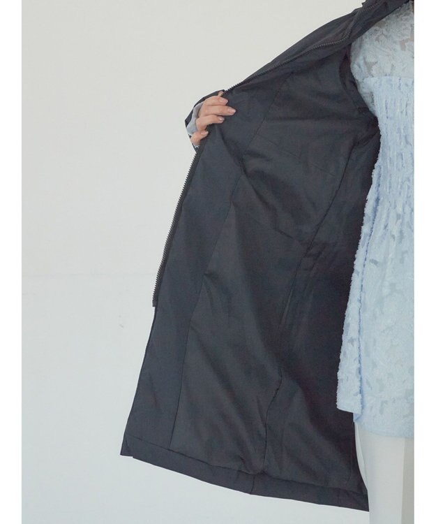 Te chichi 【宮本茉由着用】フードロングダウンコート ネイビー