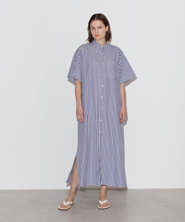 NAVE 【Nave　洗える】シャツ ドレス ネイビー系1