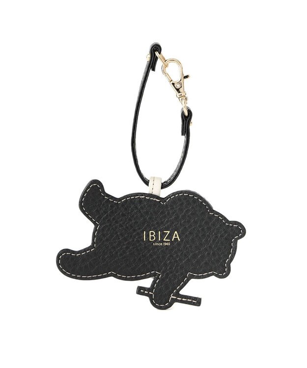 IBIZA アニマーダ　牛革　チャーム（パンダ） 黒