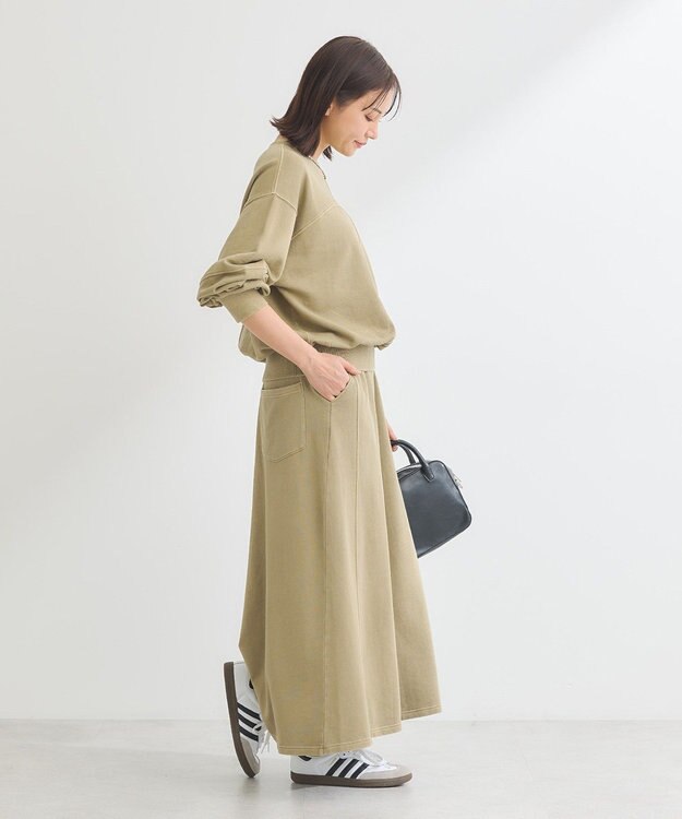 Green Parks ・ＳＵＧＡＲ　ＳＰＯＯＮ　ピグメントスウェットスカート Beige