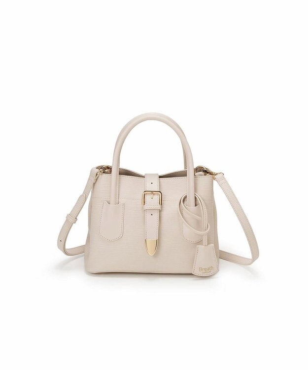 TOPKAPI 【Breath TOPKAPI】RIPPLE リプル バックル ショルダー付き ミニ トートバッグ オフ