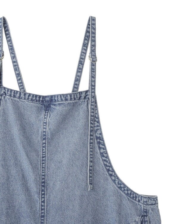 YECCA VECCA 綿麻デニムサロペット Light Indigo