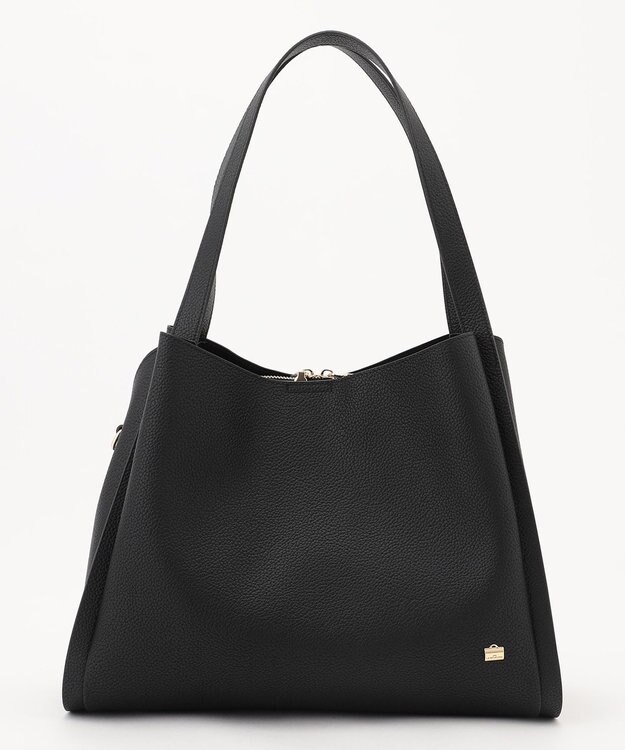 LA BAGAGERIE ソフトシュリンク2WAYハンドバッグ large ブラック