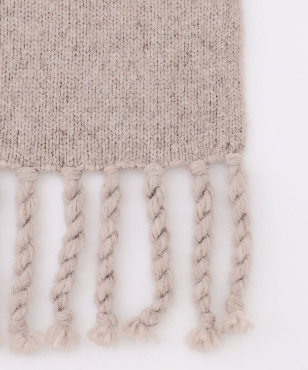 23区 ベビーアルパカ マフラー ベージュ系