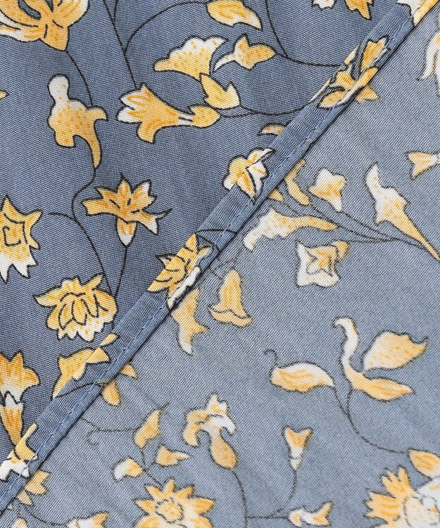 組曲 【大人気シリーズ】ギャザーライトデシン ブラウス 【WEB限定】ブルー系9