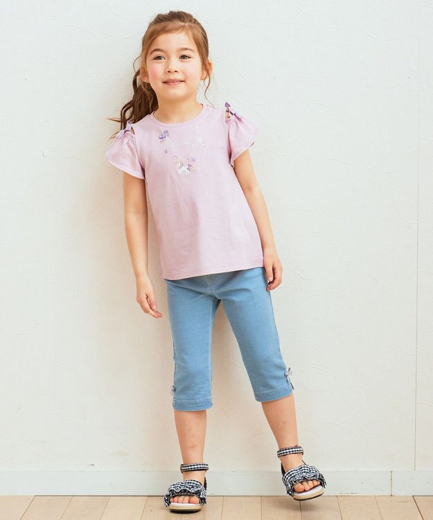 ANY KIDS 接触冷感 しろくま パンツ デニム