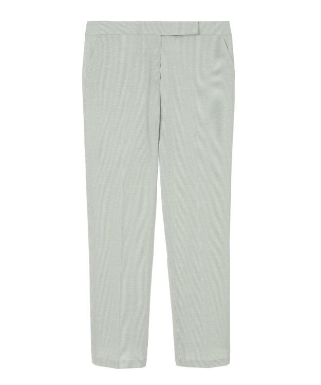 DAKS コットンリネンストライプパンツ グリーン