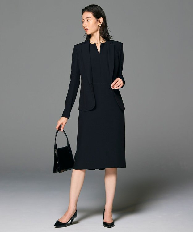 BEIGE， 【L-size・セットアップ対応】LUIZA / Iラインワンピース Black