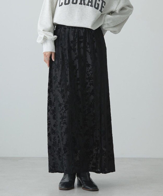 AMERICAN HOLIC オパールナローラインスカート Black