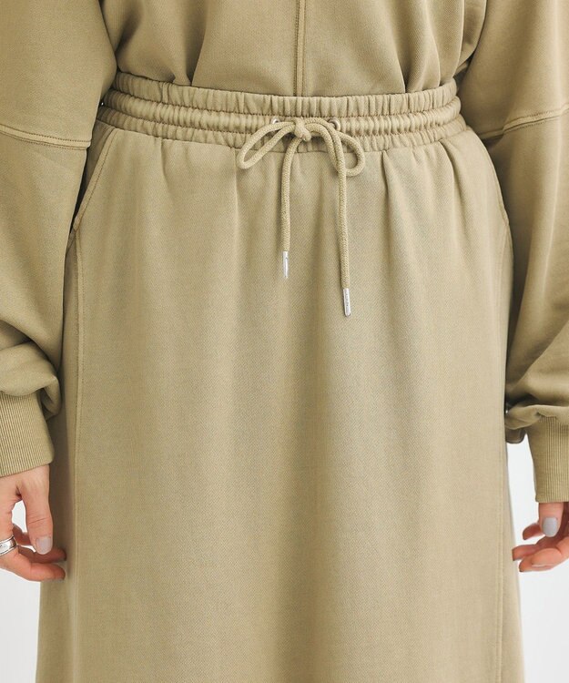 Green Parks ・ＳＵＧＡＲ　ＳＰＯＯＮ　ピグメントスウェットスカート Beige