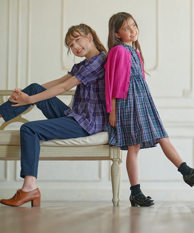 組曲 KIDS 【110-140cm】クラシック カーディガン ラズベリー系