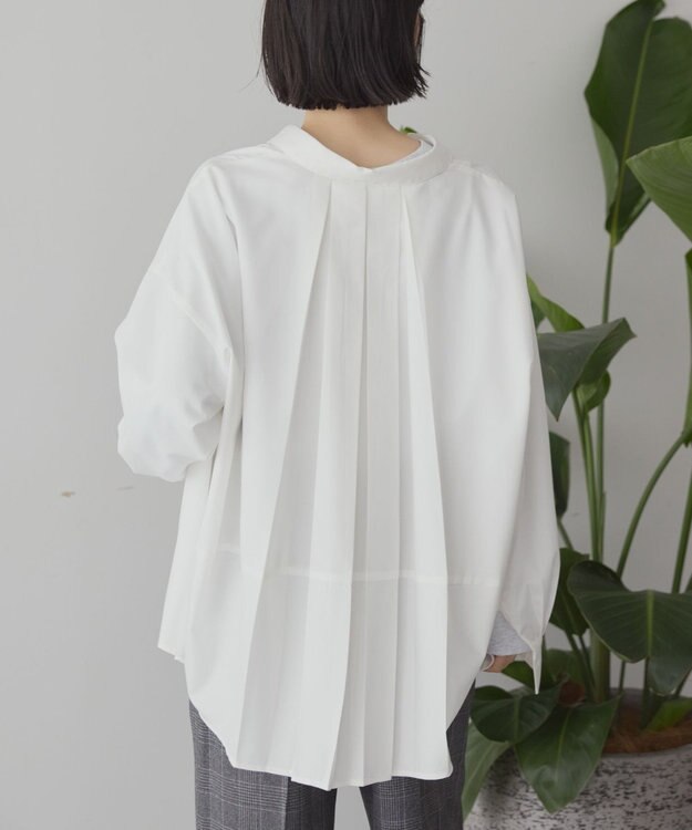 AMERICAN HOLIC イージーケアコクーンバックタックシャツ Off White