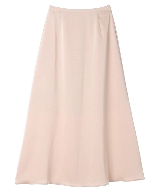 Green Parks AnriettMusee サテンナロースカート Pink Beige