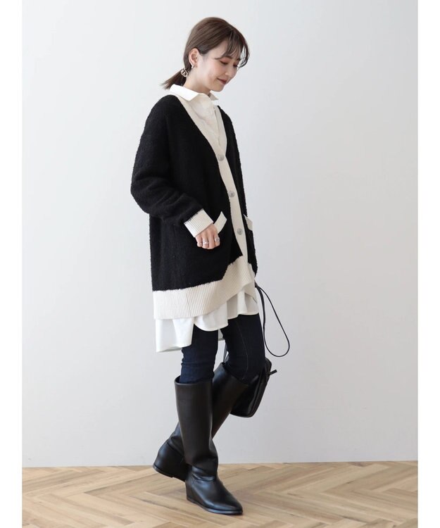 AMERICAN HOLIC モノトーンＶネックニットカーディガン Multi