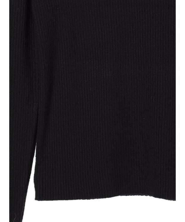 earth music&ecology シアードッキングニットプルオーバー Black